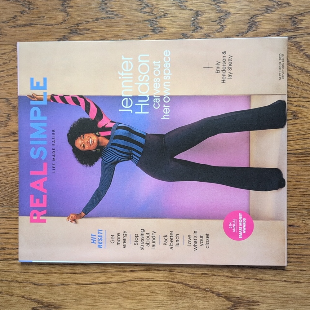 Real Simple Magazine September 2023 Jennifer Hudson Carves Out Her Own Space